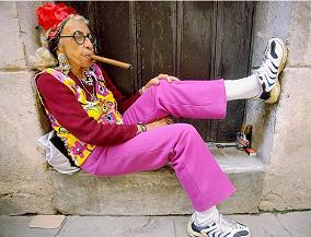 Geek Cigar Lady