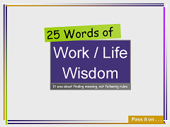 25 Words of Work/Life Wisdom Cover