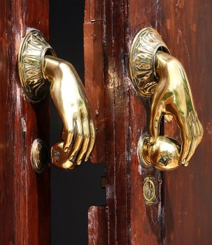 BigStock: Door handle and knocker in Spain