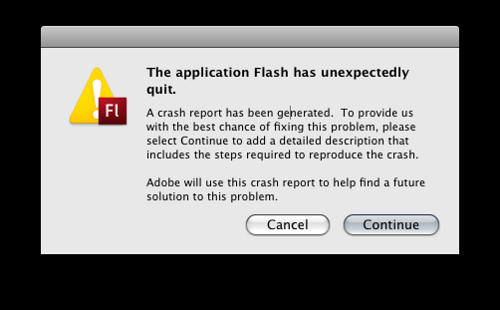 Flash error