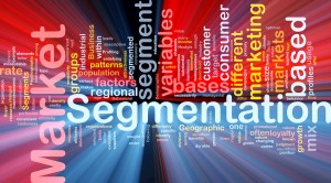 Market Segmentation Background Concept Glowing