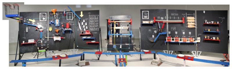 Giant rube goldberg device