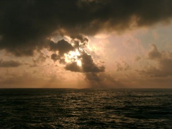 Beach Notes: Sunrise with Clouds