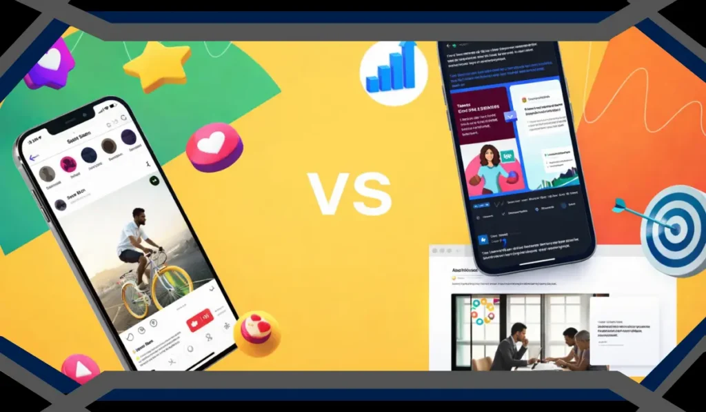 social media content vs marketing content