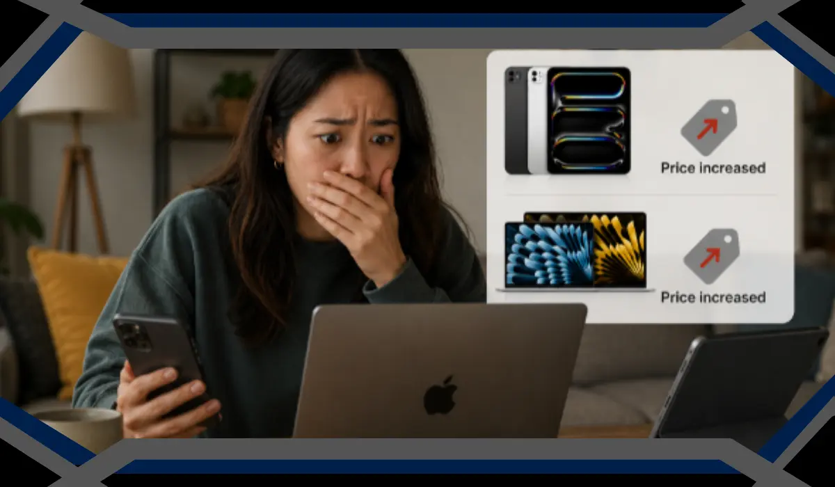 Apple Increases Mac and iPad Prices on Memory Supply Crunch: Stock Shares Decline 5-6%